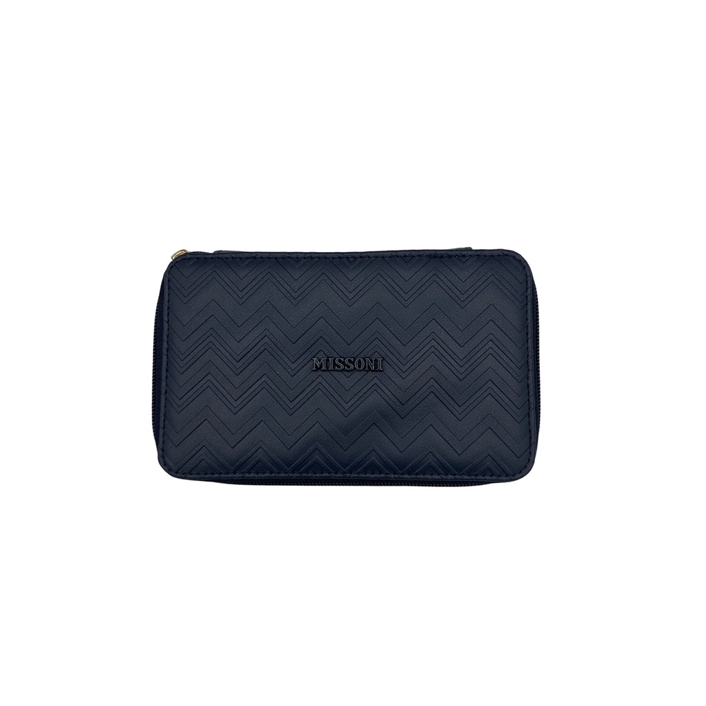 Missoni Exclusive Delta Travel Kit Toiletry Bag Organizer Chevron Navy New